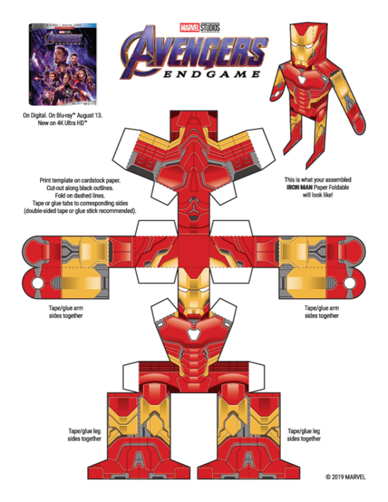 Avengers: Endgame – Paper Foldables