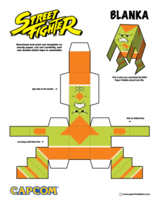 Street Fighter – Paper Foldables