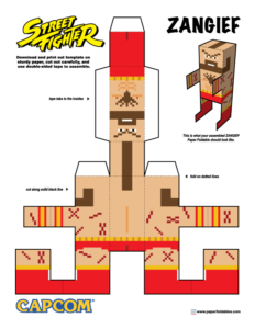 Street Fighter – Paper Foldables